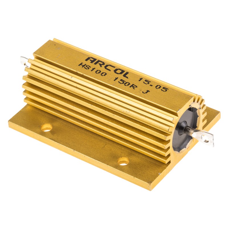 45 pcs - Arcol, 150Ω 100W Wire Wound Chassis Mount Resistor HS100 150R J ±5%
