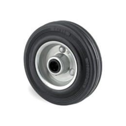 1 pcs - Tente Black Rubber Roller Bearing Trolley Wheel, 135kg