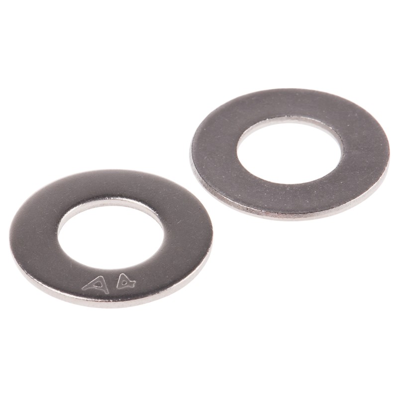 1 Bag of 50 - A4 316 Stainless Steel Plain Washers, M8, BS 4320
