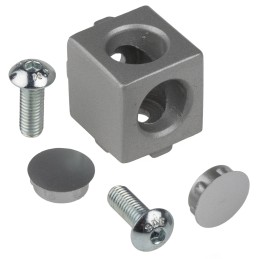 1 pcs - RS PRO Cube Connector Connecting Component, Strut Profile 20 mm, Groove Size 5mm