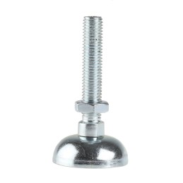 1 pcs - Bosch Rexroth M12 Thread Galvanised Steel Adjustable Foot, 10mm Groove