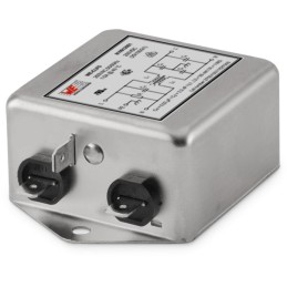 6 pcs - Wurth Elektronik, WE-CLFS 6A 250 V 50/60Hz, Chassis Mount EMC Filter, Fast-On, Single Phase