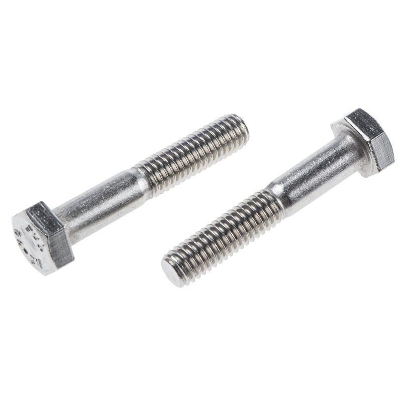 1 Bag of 50 - Stainless Steel, Hex Bolt, M6 x 35mm