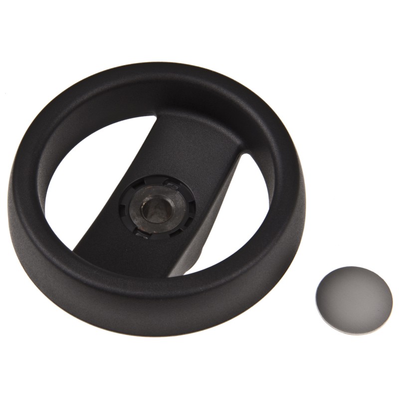 1 pcs - RS PRO Black Polymer Hand Wheel, 80mm diameter