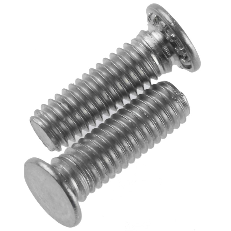 1 Bag of 50 - RS PRO Steel Zinc plated & clear Passivated Self Clinching Stud, M3, length-10mm