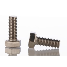 1 Bag of 50 - Plain Stainless Steel Hex, Hex Bolt, M8 x 20mm