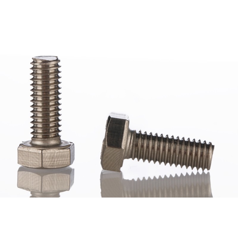 1 Bag of 50 - Plain Stainless Steel Hex, Hex Bolt, M8 x 20mm