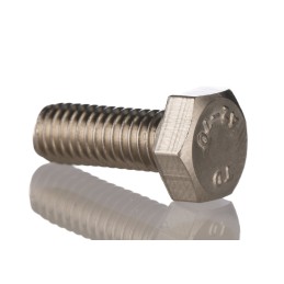 1 Bag of 50 - Plain Stainless Steel Hex, Hex Bolt, M8 x 20mm