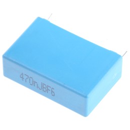 216 pcs - KEMET PHE450 Metallised Polypropylene Film Capacitor, 250 V ac, 400 V dc, ±5%, 470nF, Through Hole
