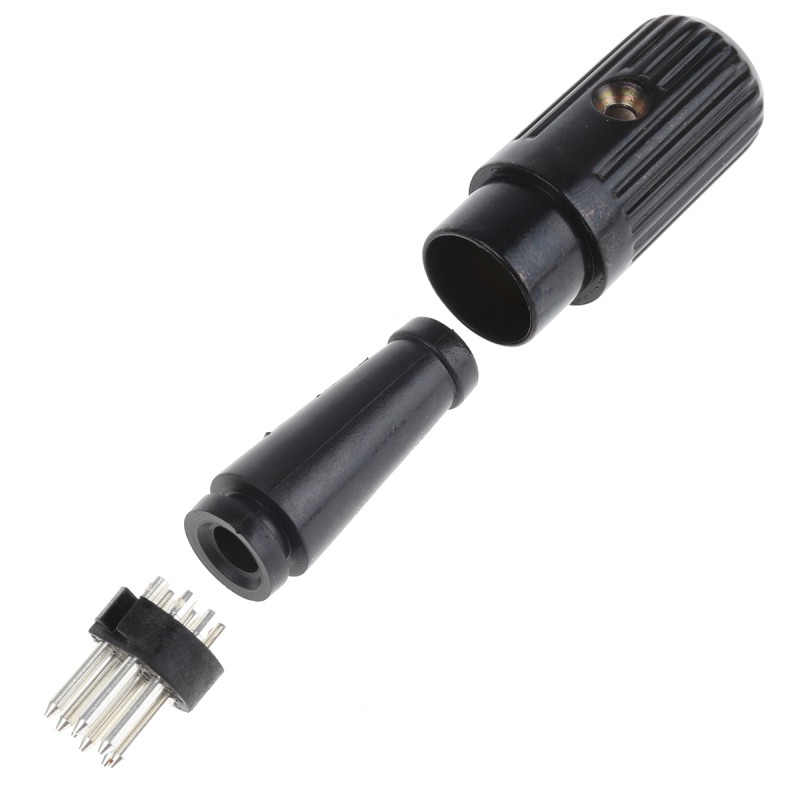 1 pcs - RS PRO 8 Pole Din Plug, DIN 41524, DIN 45322, DIN 45326, DIN 45327, DIN 45329, 2A, 34 V ac/dc, Male, Cable Mount