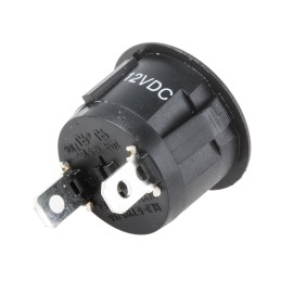 1 pcs - RS PRO Green Neon Panel Mount Indicator, 12V dc, 20.8mm Mounting Hole Size, Faston, Solder Lug Termination