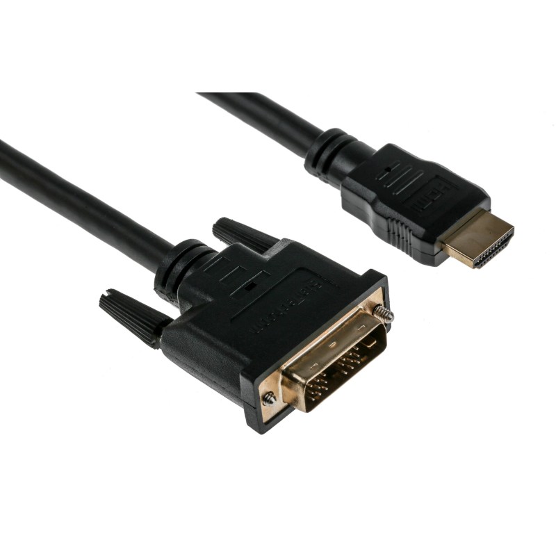 1 pcs - StarTech.com 1920 x 1200 Male HDMI to Male DVI-D Single Link Cable, 1m