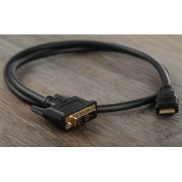 1 pcs - StarTech.com 1920 x 1200 Male HDMI to Male DVI-D Single Link Cable, 1m