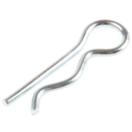 1 Bag of 50 - RS PRO Bright Zinc Plated Steel Retaining Clip, 6.35mm Diameter