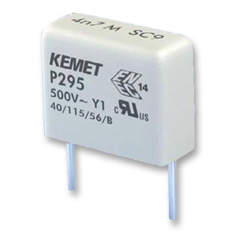 250 pcs - KEMET P295 Paper Capacitor, 500V ac, ±20%, 4.7nF, Through Hole