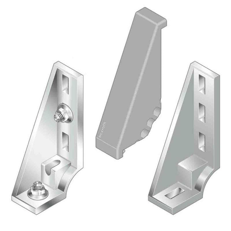 1 pcs - Bosch Rexroth Angular Cover Cap Connecting Component, Strut Profile 40 mm, Groove Size 10mm