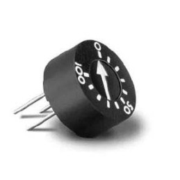 50 pcs - 100kΩ, Through Hole Trimmer Potentiometer 1W Top Adjust TT Electronics/BI, 93