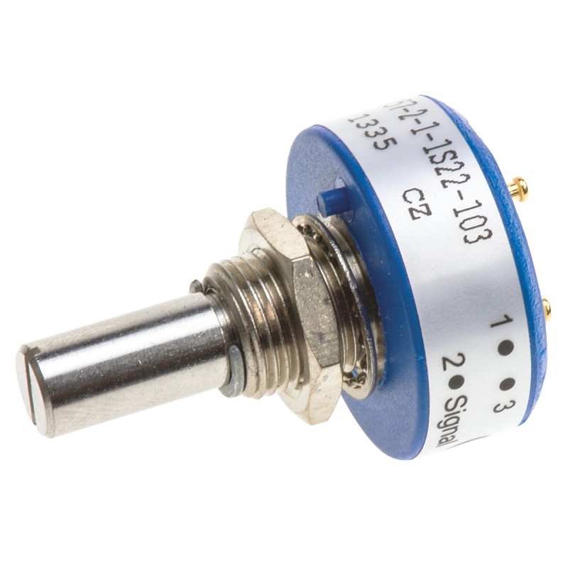 50 pcs - Vishay 10kΩ Rotary Potentiometer 1-Gang Panel Mount, 357B2103MAB251S22