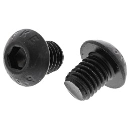 1 Bag of 50 - RS PRO Black, Self-Colour Steel Hex Socket Button Screw, ISO 7380, M8 x 10mm
