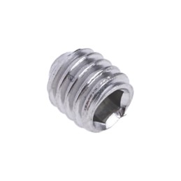 1 Bag of 50 - Plain Stainless Steel Hex M3 x 3mm Grub Screw
