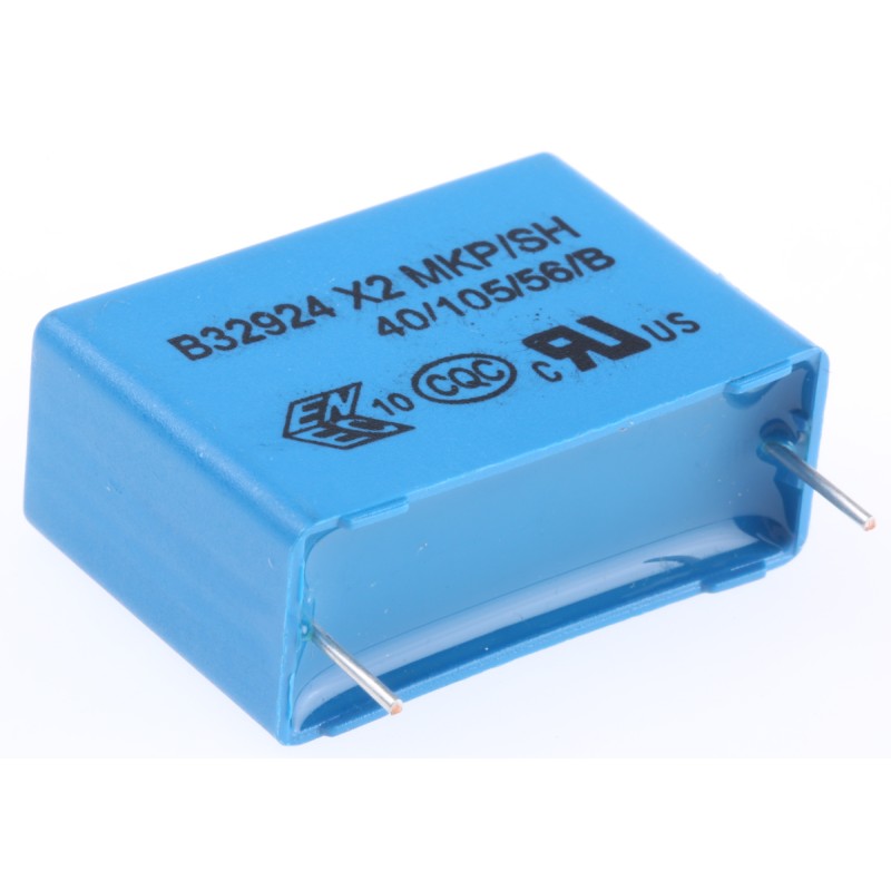 280 pcs - EPCOS B32924C Polypropylene Film Capacitor, 305V ac, ±20%, 1.5μF, Through Hole