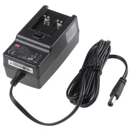 1 pcs - MEAN WELL 18W Plug-In AC/DC Adapter 18V dc Output, 1A Output