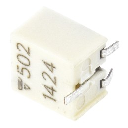 50 pcs - 5kΩ, SMD Trimmer Potentiometer 0.25W Top Adjust Vishay, TSM4