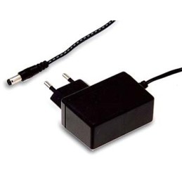 1 pcs - MEAN WELL 12W Plug-In AC/DC Adapter 12V dc Output, 1A Output