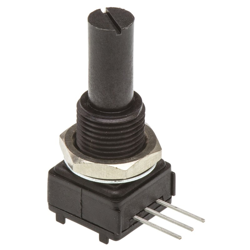 50 pcs - Vishay 10kΩ Rotary Potentiometer 1-Gang, Panel Mount (Through Hole), 248FGJS0XB25103MA