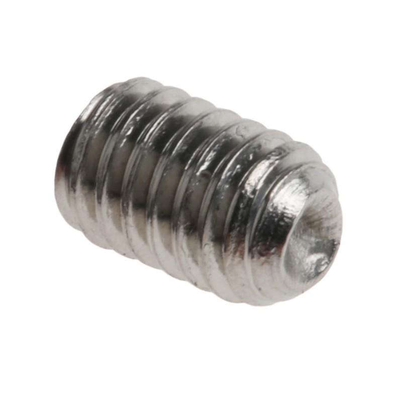1 Bag of 50 - Plain Stainless Steel Hex Socket Set M4 x 6mm Grub Screw