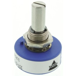 50 pcs - Vishay 20kΩ Rotary Potentiometer Continuous-Turns 1-Gang Panel Mount, 357B0203MAB251S22