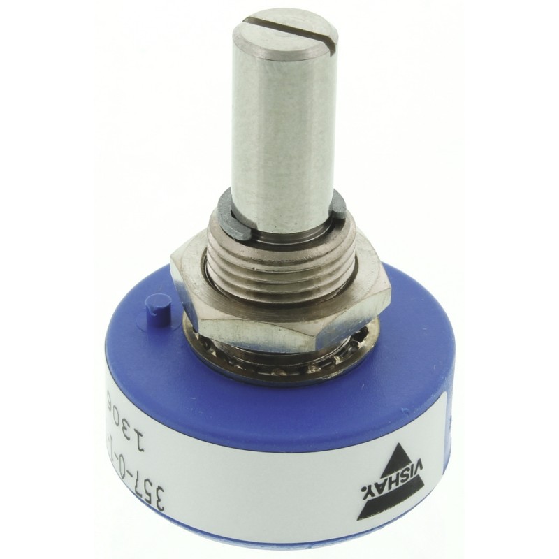 50 pcs - Vishay 20kΩ Rotary Potentiometer Continuous-Turns 1-Gang Panel Mount, 357B0203MAB251S22