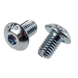 1 Bag of 50 - RS PRO Bright Zinc Plated Steel Hex Socket Button Screw, ISO 7380, M5 x 8mm