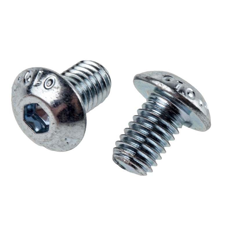 1 Bag of 50 - RS PRO Bright Zinc Plated Steel Hex Socket Button Screw, ISO 7380, M5 x 8mm