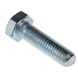 1 Bag of 50 - Zinc plated & clear Passivated Steel Hex, Hex Bolt, M8 x 30mm