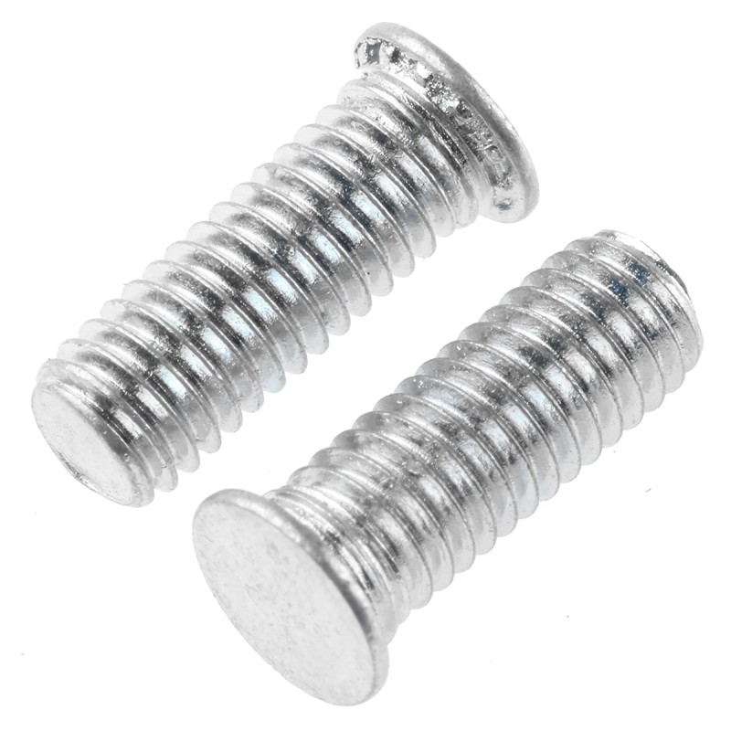 1 Bag of 50 - RS PRO Steel Zinc plated & clear Passivated Self Clinching Stud, M5, length-14mm