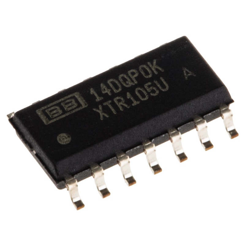 1 pcs - XTR105UA Texas Instruments, 4 - 20 mA Current Loop Transmitter 14-Pin SOIC