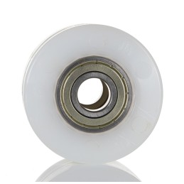 1 pcs - LAG White Polyamide Hygienic, Low Rolling Resistance, Non-Marking Trolley Wheel, 600kg