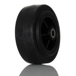 1 pcs - Tente Black Rubber Ageing Resistant Trolley Wheel, 70kg