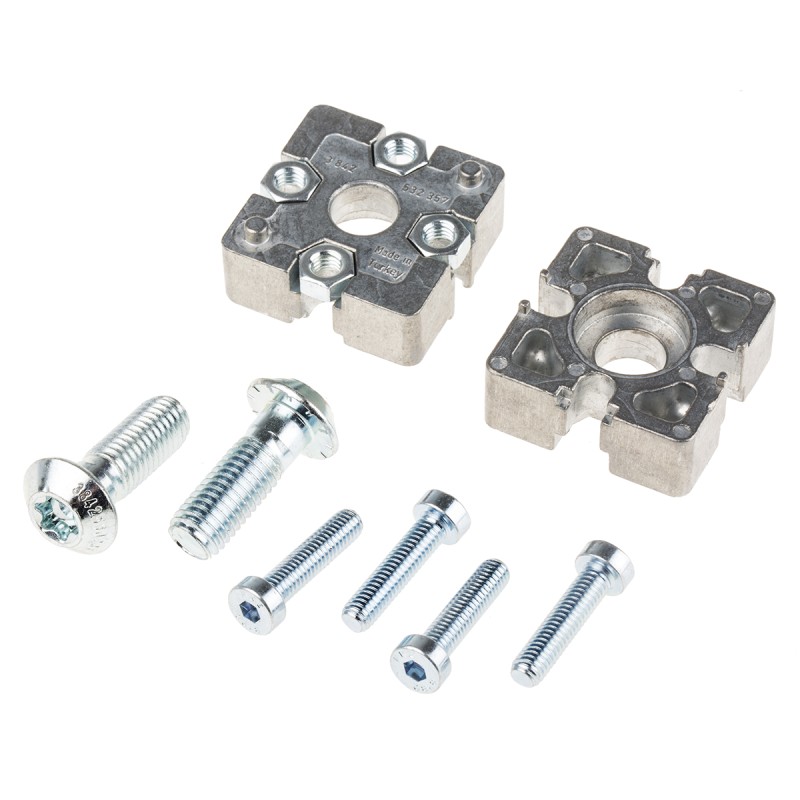 1 pcs - Bosch Rexroth M6, S12 End Connector Connecting Component, Strut Profile 40 mm, Groove Size 10mm