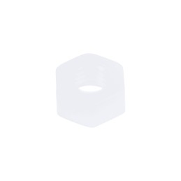 1 Bag of 50 - RS PRO, Plain Nylon Hex Nut, DIN 934, M6