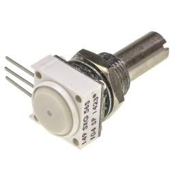 50 pcs - Vishay 100kΩ Rotary Potentiometer 1-Gang, Panel Mount (Through Hole), 14910F0GJSX10104KA