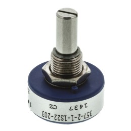 50 pcs - Vishay 20kΩ Rotary Potentiometer 1-Gang Panel Mount, 357B2203MAB251S22