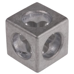 1 pcs - Bosch Rexroth S12 Cube Connector Connecting Component, Strut Profile 40 mm, Groove Size 10mm