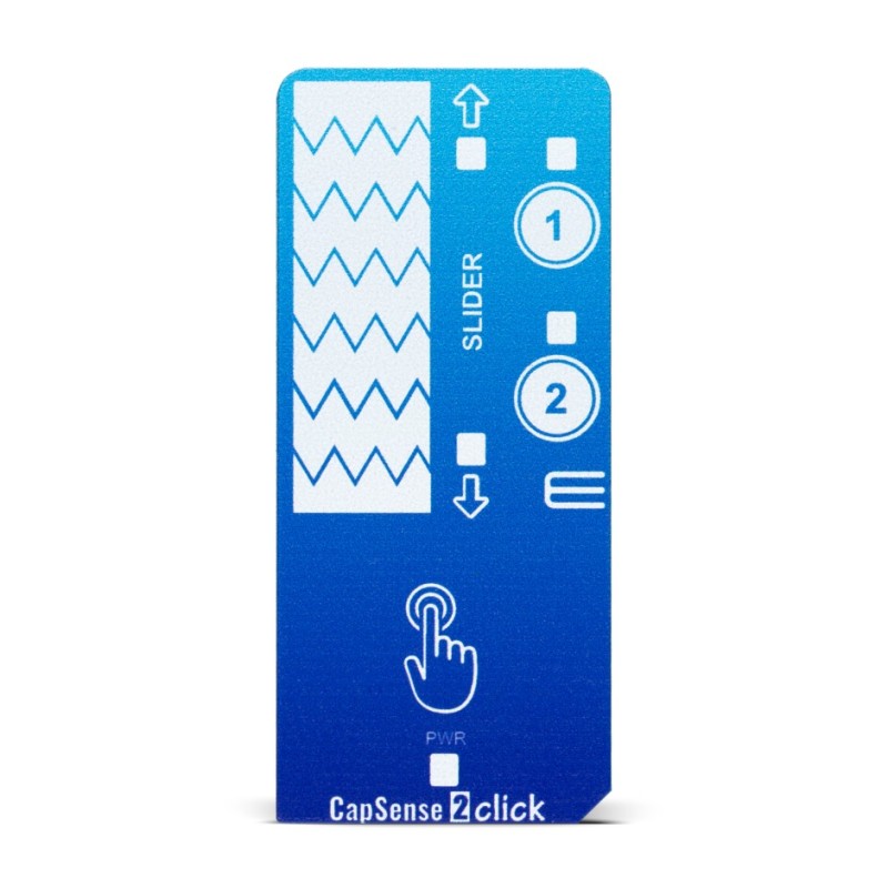 1 pcs - MikroElektronika CapSense 2 Click Capacitive Touch Add On Board for CAP1114 for mikroBUS socket