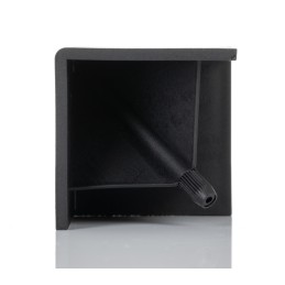 1 pcs - Bosch Rexroth Black Polypropylene Corner Bracket Cap, 45 x 45R Strut Profile, 10mm Groove