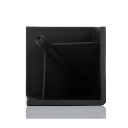 1 pcs - Bosch Rexroth Black Polypropylene Corner Bracket Cap, 45 x 45R Strut Profile, 10mm Groove