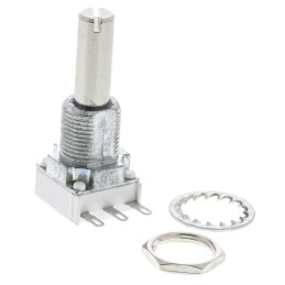 60 pcs - Vishay 100Ω Rotary Potentiometer 1-Gang Panel Mount, P11S1V0FLSY00101KA