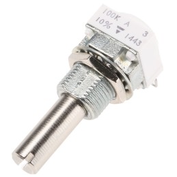 60 pcs - Vishay 100kΩ Rotary Potentiometer 1-Gang Panel Mount, P11S1V0FLSY00104KA