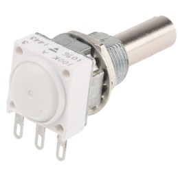 60 pcs - Vishay 100kΩ Rotary Potentiometer 1-Gang Panel Mount, P11S1V0FLSY00104KA